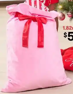 Kmart Bow Christmas Sack offer