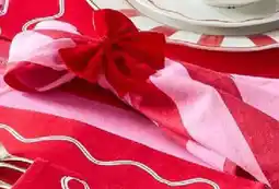 Kmart Pink & Red Stripe Napkins offer