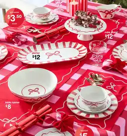 Kmart Red Bow Table Runner offer