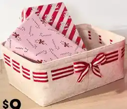 Kmart Christmas Felt Basket with Bow offer