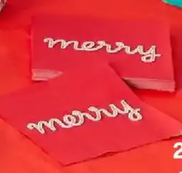 Kmart Christmas Paper Napkins offer