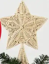 Kmart Faux Rattan Star Tree Topper offer