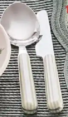 Kmart Sage Stripe Cutlery Set offer