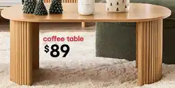 Kmart Ribbed Coffee Table offer