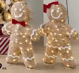 Kmart Battery Operated Light Up Rattan Look Gingerbread offer