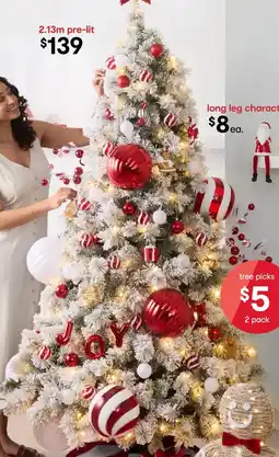 Kmart Snowy Prelit Christmas Tree offer