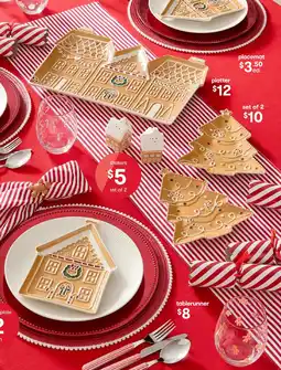 Kmart Red Stripe Table Runner offer