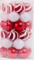 Kmart Candy Cane Baubles offer