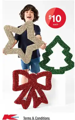 Kmart Christmas Tinsel Decoration offer