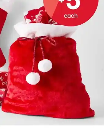 Kmart Traditional Santa Sack offer