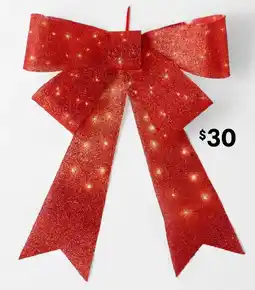 Kmart Battery Operated LED Light Up Door Bow offer