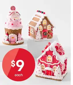 Kmart Battery Operated LED Light Up Hand Crafted House offer