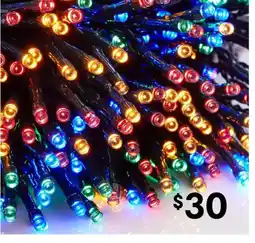 Kmart Solar Powered 500 LED Multifunction Multi-Coloured String Lights offer