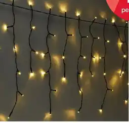 Kmart Low Voltage 250 LED Multifunction Warm White Icicle String Lights offer