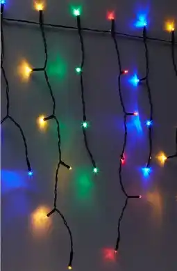 Kmart Solar Powered 200 LED Multi-Coloured String Lights offer