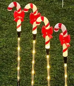 Kmart Solar LED Light-Up Multifunction Candy Cane Stakes offer