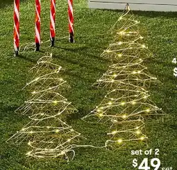 Kmart Solar Powered LED Light Up Christmas Trees offer