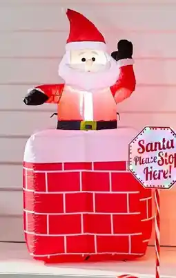 Kmart Low Voltage LED Inflatable Santa in Chimney offer