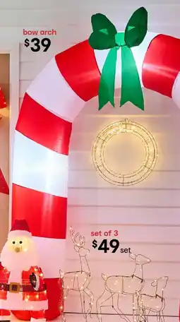 Kmart Low Voltage LED Inflatable Bow Arch offer