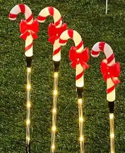 Kmart Solar LED Light-Up Multifunction Candy Cane Stakes offer