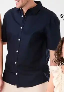 Kmart Short Sleeve Cotton Linen Shirt offer