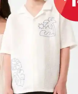 Kmart Short Sleeve Embroidery Resort Shirt offer