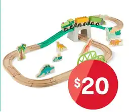 Kmart 38 Piece Wooden Dino Train Set offer