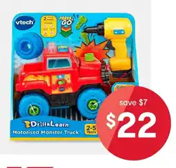 Kmart VTech Drill & Learn Motorised Monster Truck offer