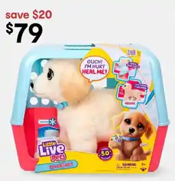 Kmart Little Live Pets Ouchies: Cooper The Retriever Puppy Toy offer