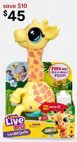 Kmart Little Live Pets Gotta Go Giraffe offer
