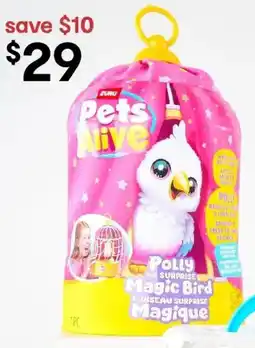 Kmart 7 Piece Zuru Pets Alive Polly the Surprise Magic Bird offer