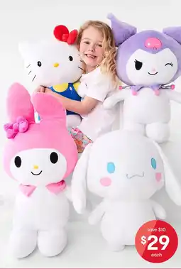 Kmart Hello Kitty and Friends Jumbo Plush Toy offer