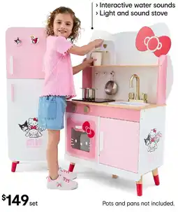 Kmart Hello Kitty and Friends Wooden Interactive Kitchen Playset offer