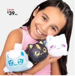 Kmart 3 Pack 15cm Aphmau MeeMeows Mystery Sparkle Plush Collection - Assorted offer