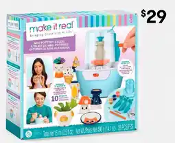 Kmart 26 Piece Make It Real Mini Pottery Studio offer