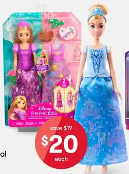 Kmart Disney Princess 2-in-1 Stories Fashion Doll offer