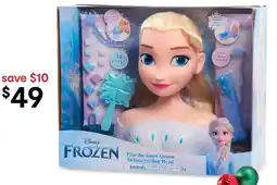 Kmart 18 Piece Disney Frozen Elsa the Snow Queen Deluxe Styling Head Playset offer