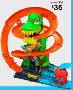 Kmart Hot Wheels City T-Rex Blaze Battle Playset offer