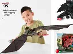 Kmart How To Train Your Dragon Real Flying Remote Control Toothless Action Figure offer