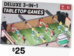 Kmart Deluxe 3-In-1 Tabletop Games offer
