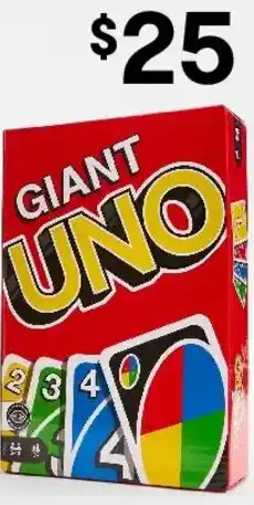 Kmart Giant UNO Card Game offer