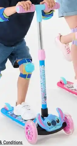 Kmart Disney Stitch Light & Sound Tri Scooter offer