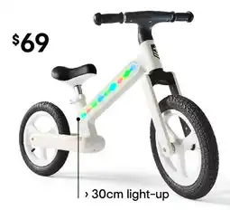 Kmart Light Up Balance Bike offer