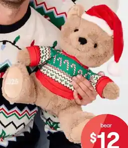 Kmart Kenzie Christmas Plush Bear offer