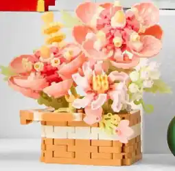 Kmart Mini Blocks Flower Series: Mini Flower Pot Playset offer