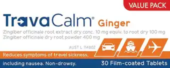 TravaCalm Ginger 30 Tablets
