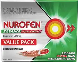 Pharmacist Advice Nurofen Zavance 80 Liquid Capsules offer