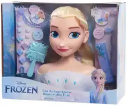 Kmart 18 Piece Disney Frozen Elsa the Snow Queen Deluxe Styling Head Playset offer