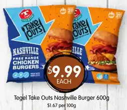 Spudshed Tegel Take Outs Nashville Burger offer