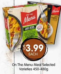 Spudshed On The Menu Meal Selected Varieties offer